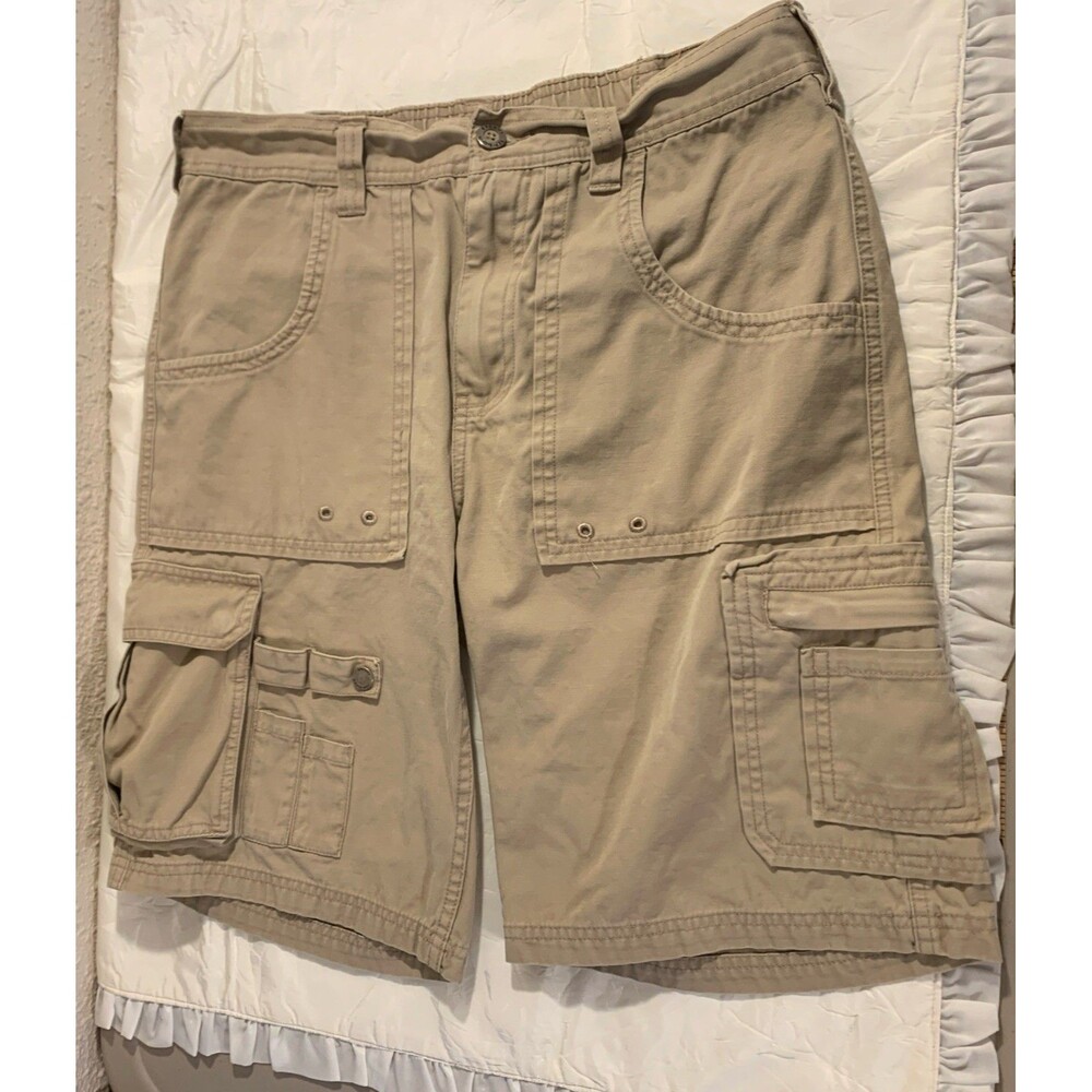 Sperry Top-Sider Cargo Shorts Men's 32 Khaki Casual Preppy Utility Multi-Pocket